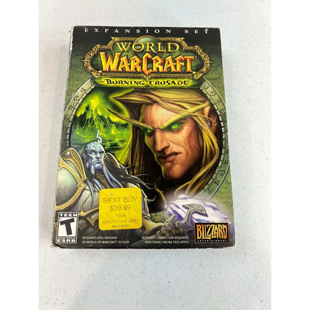 Blizzard‎ Entertainment World of Warcraft: The Burning Crusade Expansion 4 Discs